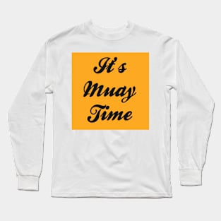 Muay Thai Orange Long Sleeve T-Shirt